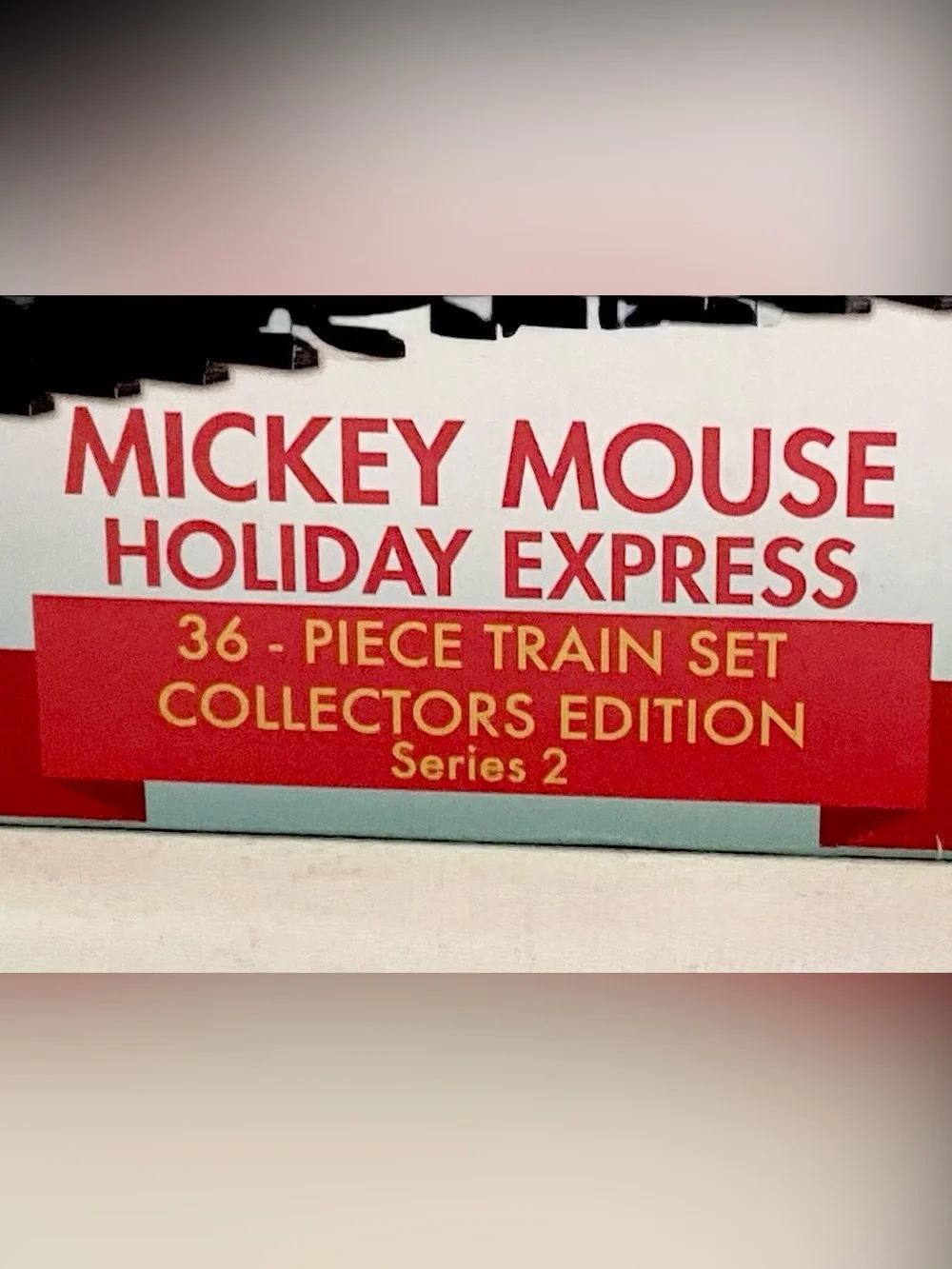 Disney 3D Mickey & MINNIE Mouse Holiday Express 36pc Train Set Lights/Sound 20FT